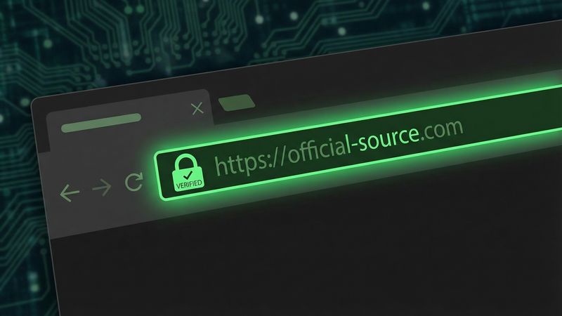 Resmi kaynak ve adres çubuğu güvenliği